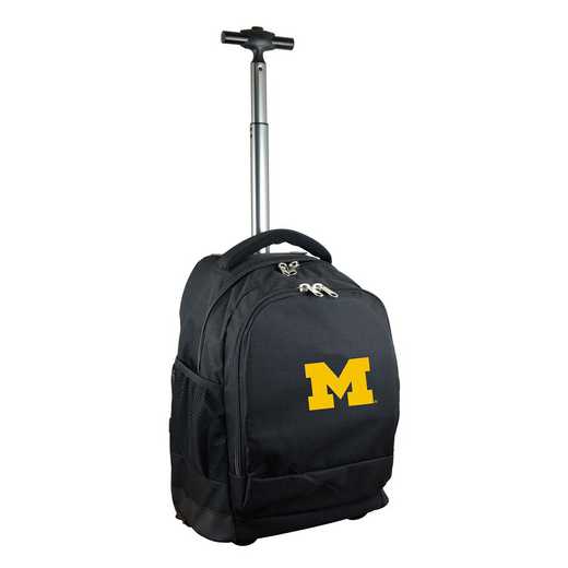 CLMCL780-BK: NCAA Michigan Wolverines Wheeled Premium Backpack